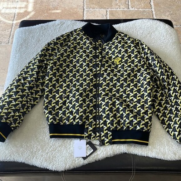 🎁 MCM Men’s Cubic Monogram Print Bomber Jacket - Picture 5 of 10